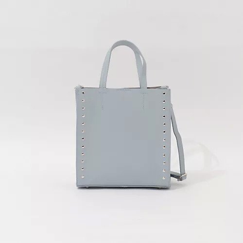 【ノーリーズ/NOLLEY'S】のスタッズトートバッグ インテリア・キッズ・メンズ・レディースファッション・服の通販 founy(ファニー) 　ファッション　Fashion　レディースファッション　Fashion for Women　バッグ　Bags　コンパクト　Compact, Small Size　ショルダー　Shoulder, Shoulder Strap　スタッズ　Studs, Metal Accents　サックス|ID: prp329100004769373 ipo3291000000034544956