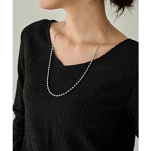 【スタイルデリ/STYLE DELI】の長短自在プチボールネックレス インテリア・キッズ・メンズ・レディースファッション・服の通販 founy(ファニー) 　ファッション　Fashion　レディースファッション　Fashion for Women　ジュエリー　Jewelry　ネックレス　Necklaces & Pendants　軽量　Lightweight, Ultra Light　ショート　Short, Short Length　シリコン　Silicone, Silicone Material　シンプル　Simple, Minimal　スポーツ　Sports, Activewear　タオル　Towel, Bath Towel　チェーン　Chain, Chain Strap　ネックレス　Necklace, Pendant Necklace　ハンド　Hand, Handmade　メタル　Metal, Metal Parts　ロング　Long, Long-Length　シルバー|ID: prp329100004769378 ipo3291000000034544977