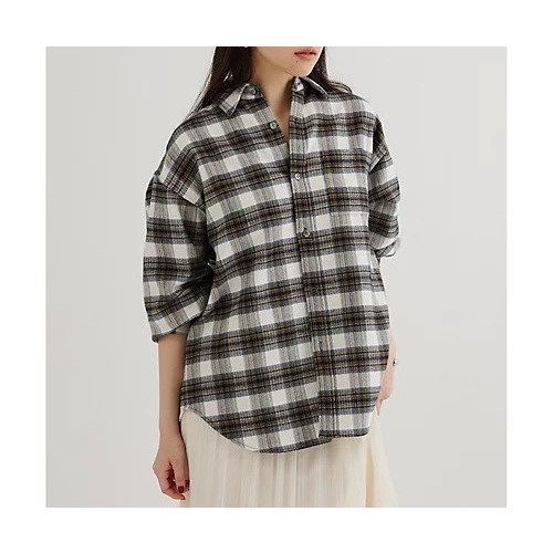 【ウィムガゼット/Whim Gazette】のピケチェックシャツ 人気、トレンドファッション・服の通販 founy(ファニー) 　ファッション　Fashion　レディースファッション　Fashion for Women　トップス・カットソー　Cut & Sew Tops　シャツ・ブラウス・オフィスカジュアル　Elegant Blouses & Button-Ups　2025年　2025　2025-2026秋冬・A/W　Autumn/Winter 2025–26 AW25–26　チェック　Check, Plaid, Tartan　other-2|ID: prp329100004770129 ipo3291000000034554586