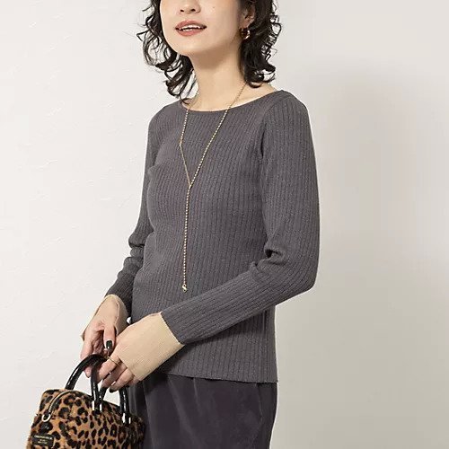 【ノーリーズソフィー/NOLLEY'S sophi】の《手洗い可能》ウール混ワイドリブ袖口配色プルオーバー インテリア・キッズ・メンズ・レディースファッション・服の通販 founy(ファニー) https://founy.com/ ファッション Fashion レディースファッション Fashion for Women トップス・カットソー Cut & Sew Tops カジュアルプルオーバー・ニットトップス Pullovers & Knit Tops / Casual Pullovers 2025年 2025 2025-2026秋冬・A/W Autumn/Winter 2025–26 AW25–26 シンプル Simple, Minimal スリット Slit, Slit Detail ワイドリブ Wide Rib, Wide Ribbed Knit |ID: prp329100004770142 ipo3291000000034554688