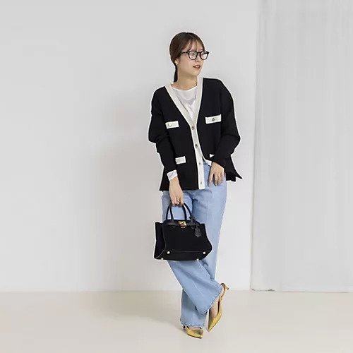 【ノーリーズ/NOLLEY'S】の《手洗い可能》スムース配色Vネックカーディガン 人気、トレンドファッション・服の通販 founy(ファニー) ファッション Fashion レディースファッション Fashion for Women トップス・カットソー Cut & Sew Tops カーディガン・羽織り Layered Style Cardigans Vネックトップス V-Neck Tops / V-Cut Neckline Shirts 2025年 2025 2025-2026秋冬・A/W Autumn/Winter 2025–26 AW25–26 カーディガン Cardigan, Knitwear クラシカル Classical, Vintage-Inspired ジャケット Jacket, Outerwear デニム Denim, Jeans Material ポケット Pocket, Pocket Detail ロング Long, Long-Length エレガント 上品 Elegant other-2|ID: prp329100004770149 ipo3291000000034554760