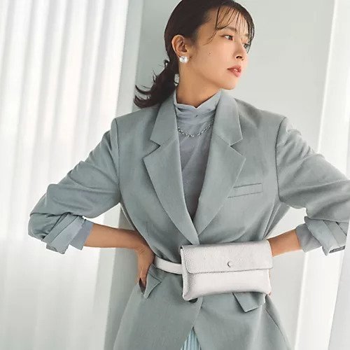 【トプカピ/TOPKAPI】の【Breath TOPKAPI】シュリンクレザー 3way ミニ ボディバッグ インテリア・キッズ・メンズ・レディースファッション・服の通販 founy(ファニー) 　ファッション　Fashion　レディースファッション　Fashion for Women　バッグ　Bags　シンプル　Simple, Minimal　トレンド　Trend, Trending Now　フォルム　Silhouette, Form　ポケット　Pocket, Pocket Detail　シルバー|ID: prp329100004770163 ipo3291000000034554851