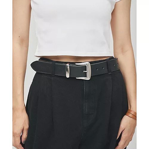 【ウィムガゼット/Whim Gazette】の【Hoaw.】Wステッチワイドベルト インテリア・キッズ・メンズ・レディースファッション・服の通販 founy(ファニー) 　ファッション　Fashion　レディースファッション　Fashion for Women　ベルト&ウエストマーク　Belts & Waist Accessories　アクセサリー　Fashion Accessories　クール　Cool, Chic　シューズ　Shoes, Footwear　シルバー　Silver, Metallic Silver　デニム　Denim, Jeans Material　エレガント 上品　Elegant　2025年　2025　2025-2026秋冬・A/W　Autumn/Winter 2025–26 AW25–26　ブラック|ID: prp329100004770164 ipo3291000000034554886