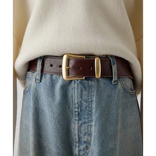 【ウィムガゼット/Whim Gazette】の【Hoaw.】Wステッチワイドベルト インテリア・キッズ・メンズ・レディースファッション・服の通販 founy(ファニー) 　ファッション　Fashion　レディースファッション　Fashion for Women　ベルト&ウエストマーク　Belts & Waist Accessories　アクセサリー　Fashion Accessories　クール　Cool, Chic　シューズ　Shoes, Footwear　シルバー　Silver, Metallic Silver　デニム　Denim, Jeans Material　エレガント 上品　Elegant　2025年　2025　2025-2026秋冬・A/W　Autumn/Winter 2025–26 AW25–26　ブラウン|ID: prp329100004770164 ipo3291000000034554887