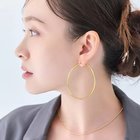 【フィービィー/phoebe】の【金属アレルギー対応】ライトフープビッグピアス/ステンレス/大振り 人気、トレンドファッション・服の通販 founy(ファニー) ファッション Fashion レディースファッション Fashion for Women アクセサリー Fashion Accessories シンプル Simple, Minimal スタイリッシュ Stylish, Fashionable フォーマル Formal, Dressy モチーフ Motif, Design Theme thumbnail ゴールド|ID: prp329100004770170 ipo3291000000034555089