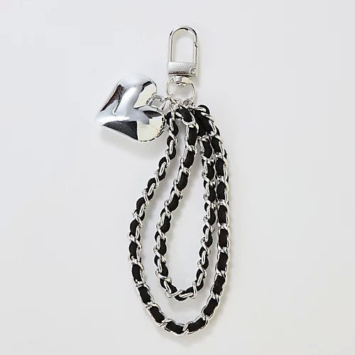 【フィービィー/phoebe】のスウェードチェーンハートバッグチャーム インテリア・キッズ・メンズ・レディースファッション・服の通販 founy(ファニー) ファッション Fashion レディースファッション Fashion for Women おすすめ Recommended / Our Picks ギフト プレゼント Gift / Present シンプル Simple, Minimal チェーン Chain, Chain Strap チャーム Charm, Pendant トレンド Trend, Trending Now ポーチ Pouch, Small Case ループ Loop, Loop Knit ブラック|ID: prp329100004770178 ipo3291000000034555197