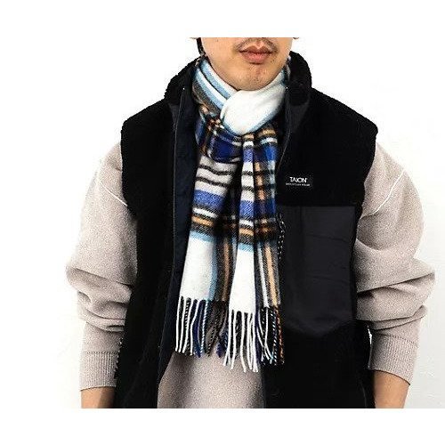 【ノーリーズ グッドマン/NOLLEY'S goodman / MEN】のベビーウールマフラー35 インテリア・キッズ・メンズ・レディースファッション・服の通販 founy(ファニー) ファッション Fashion メンズファッション Fashion for Men ベビー Baby, Babywear マフラー Scarf, Muffler 軽量 Lightweight, Ultra Light ホワイト系2|ID: prp329100004770190 ipo3291000000034555313