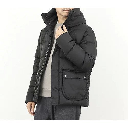 【ノーリーズ グッドマン/NOLLEY'S goodman / MEN】の【HERNO/ヘルノ】HOOD DOWN JACKET フードダウンジャケット 25AW インテリア・キッズ・メンズ・レディースファッション・服の通販 founy(ファニー) 　ファッション　Fashion　メンズファッション　Fashion for Men　イタリア　Italy　ウォーター　Water　軽量　Lightweight, Ultra Light　ショート　Short, Short Length　ジャケット　Jacket, Outerwear　ダウン　Down, Puffer　ファブリック　Fabric, Textile　ポケット　Pocket, Pocket Detail　ミリタリー　Military, Army Style　ワーク　Workwear, Utility Style　エレガント 上品　Elegant　2025年　2025　2025-2026秋冬・A/W　Autumn/Winter 2025–26 AW25–26　ブラック|ID: prp329100004770204 ipo3291000000034555393