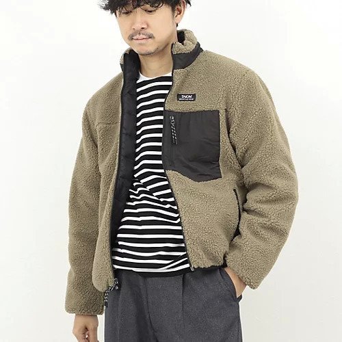 【ノーリーズ グッドマン/NOLLEY'S goodman / MEN】の【TAION/タイオン】DOWN BOA REVERSIBLE HI NECK JKT 25AW インテリア・キッズ・メンズ・レディースファッション・服の通販 founy(ファニー) ファッション Fashion メンズファッション Fashion for Men ジャケット Jacket, Outerwear スリム Slim, Slim Fit ダウン Down, Puffer パーカー Hoodie, Parka ポケット Pocket, Pocket Detail リバーシブル Reversible, Two-Sided ワイド Wide, Wide Fit 2025年 2025 2025-2026秋冬・A/W Autumn/Winter 2025–26 AW25–26 ベージュ|ID: prp329100004770206 ipo3291000000034555406