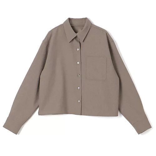 【エムセブンデイズ フォー プチ/M7days for petit】のツイード風シャツ インテリア・キッズ・メンズ・レディースファッション・服の通販 founy(ファニー) 　ファッション　Fashion　レディースファッション　Fashion for Women　トップス・カットソー　Cut & Sew Tops　シャツ・ブラウス・オフィスカジュアル　Elegant Blouses & Button-Ups　ジャケット　Jacket, Outerwear　ツイード　Twill, Twill Weave　バランス　Balance, Style Balance　洗える　Machine Washable　ベージュ|ID: prp329100004771179 ipo3291000000035843407