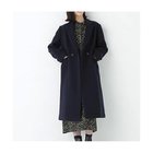 【ヒューマンウーマン/HUMAN WOMAN】のウールモッサダブルチェスターコート ネイビー|ID:prp329100004771200