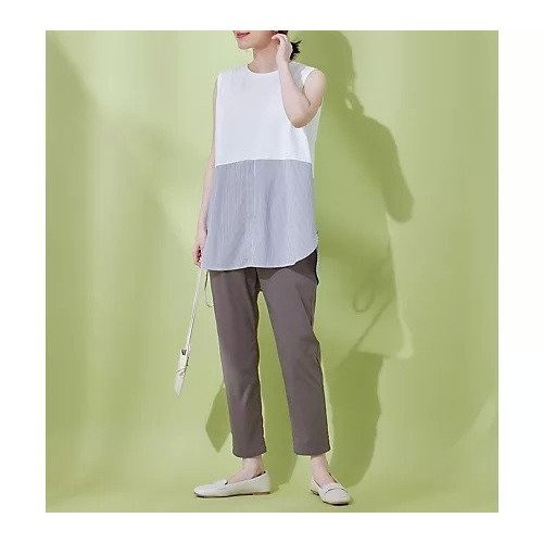 【エニー/ANY】のレイヤード布帛ドッキングタンクトップ 人気、トレンドファッション・服の通販 founy(ファニー) ファッション Fashion レディースファッション Fashion for Women おすすめ Recommended / Our Picks カットソー Cut and Sewn Top other-3|ID: prp329100004772884 ipo3291000000034583874