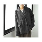 【スタイルデリ/STYLE DELI】の【BLK001】ツイード袖折り返しダブルジャケット ブラック|ID: prp329100004773000 ipo3291000000034584782