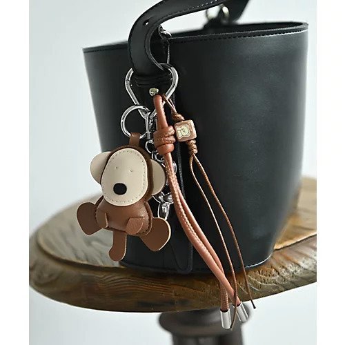 【スタイルデリ/STYLE DELI】の【BLK001】モンキーバッグチャーム インテリア・キッズ・メンズ・レディースファッション・服の通販 founy(ファニー) 　ファッション　Fashion　レディースファッション　Fashion for Women　おすすめ　Recommended / Our Picks　ギフト プレゼント　Gift / Present　シンプル　Simple, Minimal　チャーム　Charm, Pendant　フォルム　Silhouette, Form　ベーシック　Basic, Essential　ループ　Loop, Loop Knit　エレガント 上品　Elegant　ブラウン|ID: prp329100004773002 ipo3291000000034921508