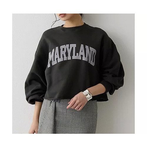 【ウィムガゼット/Whim Gazette】の裏毛ロゴプルオーバー インテリア・キッズ・メンズ・レディースファッション・服の通販 founy(ファニー) ファッション Fashion レディースファッション Fashion for Women トップス・カットソー Cut & Sew Tops カジュアルプルオーバー・ニットトップス Pullovers & Knit Tops / Casual Pullovers 2025年 2025 2025-2026秋冬・A/W Autumn/Winter 2025–26 AW25–26 タオル Towel, Bath Towel フロント Front, Front Design プリント Print, Printed Pattern 吸水 Absorbent, Quick-Dry チャコールグレー|ID: prp329100004773607 ipo3291000000034594215