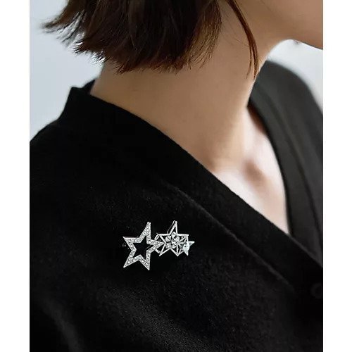 【スタイルデリ/STYLE DELI】のThree Stars ブローチ 人気、トレンドファッション・服の通販 founy(ファニー) 　ファッション　Fashion　レディースファッション　Fashion for Women　エレガント 上品　Elegant　ストーン　Stone, Gem-Like　ブローチ　Brooch, Pin Brooch　モチーフ　Motif, Design Theme　other-2|ID: prp329100004773681 ipo3291000000034595182