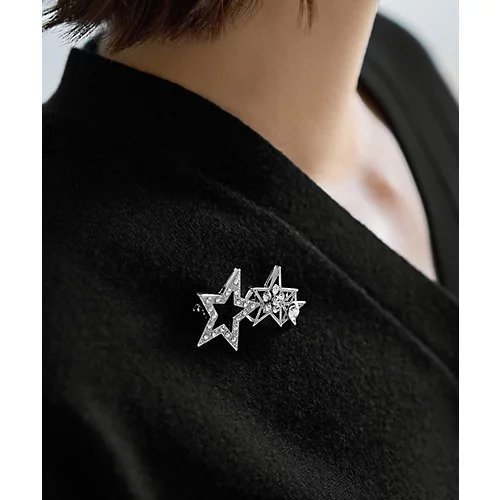【スタイルデリ/STYLE DELI】のThree Stars ブローチ 人気、トレンドファッション・服の通販 founy(ファニー) 　ファッション　Fashion　レディースファッション　Fashion for Women　エレガント 上品　Elegant　ストーン　Stone, Gem-Like　ブローチ　Brooch, Pin Brooch　モチーフ　Motif, Design Theme　other-3|ID: prp329100004773681 ipo3291000000034595183