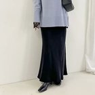 【ノーリーズ/NOLLEY'S】のウォッシャブルフィブリルサテンバイヤススカート ブラック|ID: prp329100004775383 ipo3291000000034615075