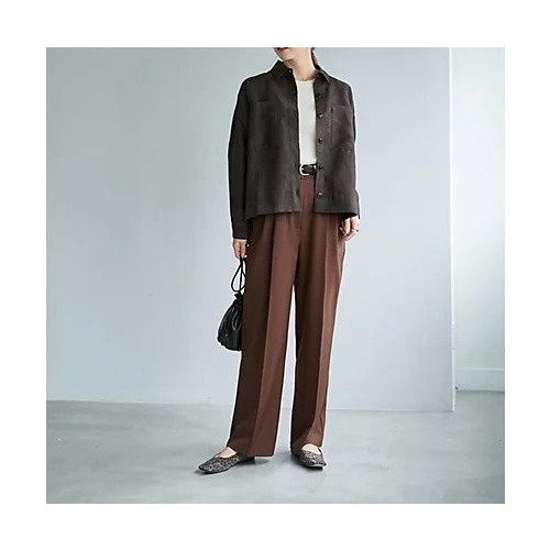 【スタイルデリ/STYLE DELI】の【LUXE】ライトスエードシャツ型ジャケット 人気、トレンドファッション・服の通販 founy(ファニー) 　ファッション　Fashion　レディースファッション　Fashion for Women　アウター　Coat / Outerwear Collection　レディースジャケット・軽アウター　Jackets　インナー　Innerwear　春　Spring　カフス　Cuff Design　シンプル　Simple, Minimal　ジャケット　Jacket, Outerwear　スタイリッシュ　Stylish, Fashionable　ストレート　Straight, Straight Cut　スマート　Smart, Elegant　スリット　Slit, Slit Detail　タートルネック　Turtleneck, High Neck　長袖　Long Sleeve, Full Sleeve　フロント　Front, Front Design　ポケット　Pocket, Pocket Detail　マーブル　Marble, Marble Pattern　冬　Winter / This Winter　other-2|ID: prp329100004775401 ipo3291000000034615241