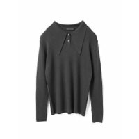 【ミズイロ インド/mizuiro ind】のロングカラーニットポロ 人気、トレンドファッション・服の通販 founy(ファニー) ファッション Fashion レディースファッション Fashion for Women トップス・カットソー Cut & Sew Tops ニット Knit Tops & Sweaters インナー Innerwear シンプル Simple, Minimal フィット Fit, Slim Fit |ID:prp329100004775607