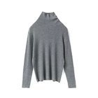 【ミズイロ インド/mizuiro ind】のボタン付きリブハイネックプルオーバー グレー|ID: prp329100004775612 ipo3291000000035313503