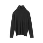 【ミズイロ インド/mizuiro ind】のボタン付きリブハイネックプルオーバー ブラック|ID: prp329100004775612 ipo3291000000036268982