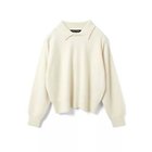 【ミズイロ インド/mizuiro ind】のハイゲージ襟付きプルオーバー オフホワイト|ID: prp329100004775615 ipo3291000000035310512