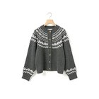 【ミディウミ/MidiUmi】のノルディックニットカーディガン チャコールグレー|ID: prp329100004775624 ipo3291000000034617504