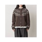 【ミディウミ/MidiUmi】のノルディックニットカーディガン ブラウン|ID: prp329100004775624 ipo3291000000034617505