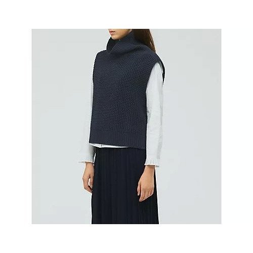 【ミズイロ インド/mizuiro ind】のワッフルハイネックベスト 人気、トレンドファッション・服の通販 founy(ファニー) ファッション Fashion レディースファッション Fashion for Women アウター Coat / Outerwear Collection トップス・カットソー Cut & Sew Tops ベスト&ジレ / 重ね着スタイル Vests & Gilets ウォーム Warm Fabric コンパクト Compact, Small Size シンプル Simple, Minimal ハイネック High Neck, Mock Neck ベスト Vest, Waistcoat ワッフル Waffle, Waffle Knit 人気 Popular, Best Seller other-2|ID: prp329100004775625 ipo3291000000035307172