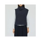 【ミズイロ インド/mizuiro ind】のワッフルハイネックベスト ネイビー|ID: prp329100004775625 ipo3291000000036310658