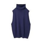 【ミズイロ インド/mizuiro ind】のリブハイネックベスト ブルー|ID: prp329100004775626 ipo3291000000035307226