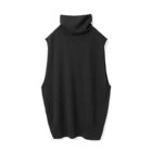 【ミズイロ インド/mizuiro ind】のリブハイネックベスト ブラック|ID: prp329100004775626 ipo3291000000036298527