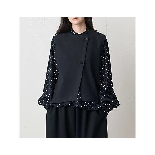 【ミディウミ/MidiUmi】のフランネルタッチベスト インテリア・キッズ・メンズ・レディースファッション・服の通販 founy(ファニー) ファッション Fashion レディースファッション Fashion for Women アウター Coat / Outerwear Collection トップス・カットソー Cut & Sew Tops ベスト&ジレ / 重ね着スタイル Vests & Gilets おすすめ Recommended / Our Picks ショート Short, Short Length ジャケット Jacket, Outerwear セットアップ Set-Up, Coordinated Outfit フロント Front, Front Design ベスト Vest, Waistcoat ネイビー|ID: prp329100004775628 ipo3291000000034617662