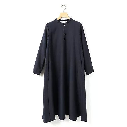 【ミディウミ/MidiUmi】のプレンティースキッパーワンピース インテリア・キッズ・メンズ・レディースファッション・服の通販 founy(ファニー) 　ファッション　Fashion　レディースファッション　Fashion for Women　ワンピース　Dresses　スタンド　Stand Collar, Upright Stand　ツイード　Twill, Twill Weave　フレア　Flare, Flared　エレガント 上品　Elegant　人気　Popular, Best Seller　ダークネイビー|ID: prp329100004775633 ipo3291000000034618327