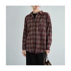 【スタイルデリ/STYLE DELI】のぼかし織りチェック柄シャツ 人気、トレンドファッション・服の通販 founy(ファニー) ファッション Fashion レディースファッション Fashion for Women トップス・カットソー Cut & Sew Tops シャツ・ブラウス・オフィスカジュアル Elegant Blouses & Button-Ups カフス Cuff Design ストレート Straight, Straight Cut スリット Slit, Slit Detail チェック Check, Plaid, Tartan なめらか Smooth, Silky Texture ネップ Nepp, Slub Yarn 長袖 Long Sleeve, Full Sleeve フォルム Silhouette, Form フロント Front, Front Design プリント Print, Printed Pattern ポケット Pocket, Pocket Detail ラウンド Round, Round Neck 冬 Winter / This Winter thumbnail ワイン|ID: prp329100004776506 ipo3291000000034627184