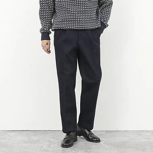 【ノーリーズ グッドマン/NOLLEY'S goodman / MEN】のデニムストレッチワイドジャスト丈PT 25AW インテリア・キッズ・メンズ・レディースファッション・服の通販 founy(ファニー) 　ファッション　Fashion　メンズファッション　Fashion for Men　2025年　2025　2025-2026秋冬・A/W　Autumn/Winter 2025–26 AW25–26　ストレッチ　Stretch, Stretchy Fabric　スニーカー　Sneakers, Trainers　スラックス　Slacks, Dress Pants　デニム　Denim, Jeans Material　バランス　Balance, Style Balance　リラックス　Relax, Relaxed Fit　ロング　Long, Long-Length　エレガント 上品　Elegant　インディゴブルー|ID: prp329100004776577 ipo3291000000034627758