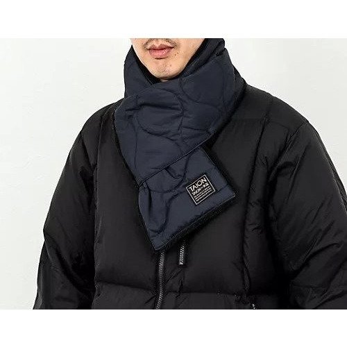 【ノーリーズ グッドマン/NOLLEY'S goodman / MEN】の【TAION / タイオン】MILITARY R/S DOWN SCARF 17 インテリア・キッズ・メンズ・レディースファッション・服の通販 founy(ファニー) 　ファッション　Fashion　メンズファッション　Fashion for Men　コンパクト　Compact, Small Size　ダウン　Down, Puffer　マフラー　Scarf, Muffler　ミリタリー　Military, Army Style　モチーフ　Motif, Design Theme　リップ　Lip, Lip Motif　ダークネイビー|ID: prp329100004776580 ipo3291000000034627789