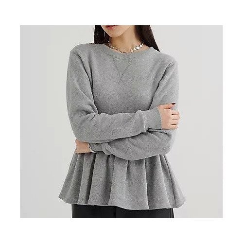 【ウィムガゼット/Whim Gazette】の裏毛フリルプルオーバー 人気、トレンドファッション・服の通販 founy(ファニー) 　ファッション　Fashion　レディースファッション　Fashion for Women　トップス・カットソー　Cut & Sew Tops　カジュアルプルオーバー・ニットトップス　Pullovers & Knit Tops / Casual Pullovers　スウェット / スエット　Sweatshirt, Sweatwear　セットアップ　Set-Up, Coordinated Outfit　バランス　Balance, Style Balance　フェミニン　Feminine, Girly　フリル　Frill, Ruffle　ペプラム　Peplum, Flared Hem　ボトム　Bottoms, Lower Wear　おすすめ　Recommended / Our Picks　日本製　Made In Japan　2026年　2026　other-2|ID: prp329100004777331 ipo3291000000034639042