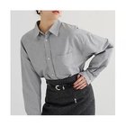 【ウィムガゼット/Whim Gazette】の刺繍オックスフォードシャツ グレー|ID: prp329100004777335 ipo3291000000034639076