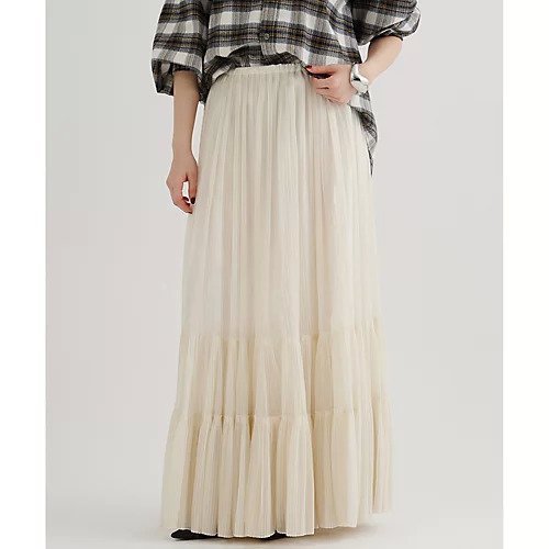 【ウィムガゼット/Whim Gazette】のオーガンジーティアードスカート 人気、トレンドファッション・服の通販 founy(ファニー) ファッション Fashion レディースファッション Fashion for Women スカート Skirts ティアードスカート Tiered Skirts 2026年 2026 オーガンジー Organza Fabric シアー Sheer, See-Through ティアードスカート Tiered Skirt, Flounced Skirt フェミニン Feminine, Girly プリーツ Pleats, Pleated リラックス Relax, Relaxed Fit ヴィンテージ Vintage Style エレガント 上品 Elegant other-2|ID: prp329100004777338 ipo3291000000034639100