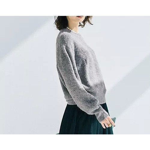 【エムセブンデイズ/M7days】のモヘア混ふわ軽コンパクトニット 人気、トレンドファッション・服の通販 founy(ファニー) 　ファッション　Fashion　レディースファッション　Fashion for Women　トップス・カットソー　Cut & Sew Tops　ニット　Knit Tops & Sweaters　おすすめ　Recommended / Our Picks　なめらか　Smooth, Silky Texture　コンパクト　Compact, Small Size　ショート　Short, Short Length　トレンド　Trend, Trending Now　ラベンダー　Lavender　other-3|ID: prp329100004778789 ipo3291000000034664620