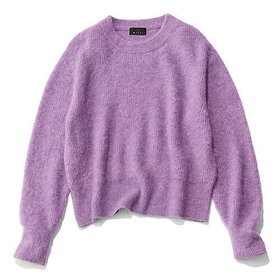 【エムセブンデイズ/M7days】のモヘア混ふわ軽コンパクトニット 人気、トレンドファッション・服の通販 founy(ファニー) ファッション Fashion レディースファッション Fashion for Women トップス・カットソー Cut & Sew Tops ニット Knit Tops & Sweaters おすすめ Recommended / Our Picks なめらか Smooth, Silky Texture コンパクト Compact, Small Size ショート Short, Short Length トレンド Trend, Trending Now ラベンダー Lavender |ID:prp329100004778789