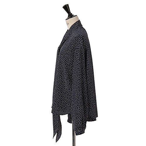 【エムセブンデイズ/M7days】の【とろみ素材】エレガントドット柄ボウタイブラウス 人気、トレンドファッション・服の通販 founy(ファニー) ファッション Fashion レディースファッション Fashion for Women トップス・カットソー Cut & Sew Tops シャツ・ブラウス・オフィスカジュアル Elegant Blouses & Button-Ups とろみ Fluid, Flowy Fabric エレガント 上品 Elegant カーディガン Cardigan, Knitwear ジャケット Jacket, Outerwear ドット Polka Dot, Dot Pattern 洗える Machine Washable other-3|ID: prp329100004779379 ipo3291000000034664136