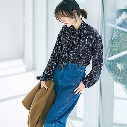 【エムセブンデイズ/M7days】の【とろみ】【洗える】エレガントドット柄ボウタイブラウス 人気、トレンドファッション・服の通販 founy(ファニー) ファッション Fashion レディースファッション Fashion for Women トップス・カットソー Cut & Sew Tops シャツ・ブラウス・オフィスカジュアル Elegant Blouses & Button-Ups とろみ Fluid, Flowy Fabric エレガント 上品 Elegant カーディガン Cardigan, Knitwear ジャケット Jacket, Outerwear ドット Polka Dot, Dot Pattern 洗える Machine Washable other-2|ID: prp329100004779379 ipo3291000000036054187