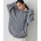 【ウィムガゼット/Whim Gazette】の【THE PAUSE】ファーニットフーディープルオーバー 人気、トレンドファッション・服の通販 founy(ファニー) ファッション Fashion レディースファッション Fashion for Women トップス・カットソー Cut & Sew Tops ニット Knit Tops & Sweaters カジュアルプルオーバー・ニットトップス Pullovers & Knit Tops / Casual Pullovers ヴィンテージ Vintage Style グラデーション Gradient, Ombre セットアップ Set-Up, Coordinated Outfit ダウン Down, Puffer パーカー Hoodie, Parka フォックス Fox, Fox Fur ワーク Workwear, Utility Style おすすめ Recommended / Our Picks 2025年 2025 2025-2026秋冬・A/W Autumn/Winter 2025–26 AW25–26 thumbnail グレー|ID: prp329100004779383 ipo3291000000034664157