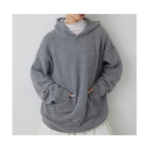 【ウィムガゼット/Whim Gazette】の【THE PAUSE】ファーニットフーディープルオーバー 人気、トレンドファッション・服の通販 founy(ファニー) 　ファッション　Fashion　レディースファッション　Fashion for Women　トップス・カットソー　Cut & Sew Tops　ニット　Knit Tops & Sweaters　カジュアルプルオーバー・ニットトップス　Pullovers & Knit Tops / Casual Pullovers　ヴィンテージ　Vintage Style　グラデーション　Gradient, Ombre　セットアップ　Set-Up, Coordinated Outfit　ダウン　Down, Puffer　パーカー　Hoodie, Parka　フォックス　Fox, Fox Fur　ワーク　Workwear, Utility Style　おすすめ　Recommended / Our Picks　2025年　2025　2025-2026秋冬・A/W　Autumn/Winter 2025–26 AW25–26　other-2|ID: prp329100004779383 ipo3291000000034664159