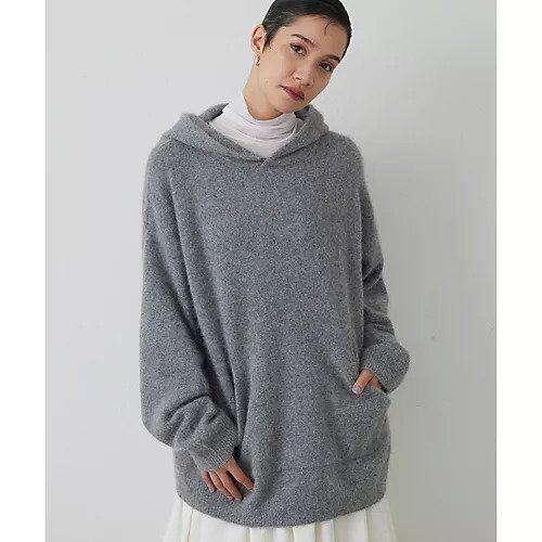 【ウィムガゼット/Whim Gazette】の【THE PAUSE】ファーニットフーディープルオーバー 人気、トレンドファッション・服の通販 founy(ファニー) 　ファッション　Fashion　レディースファッション　Fashion for Women　トップス・カットソー　Cut & Sew Tops　ニット　Knit Tops & Sweaters　カジュアルプルオーバー・ニットトップス　Pullovers & Knit Tops / Casual Pullovers　ヴィンテージ　Vintage Style　グラデーション　Gradient, Ombre　セットアップ　Set-Up, Coordinated Outfit　ダウン　Down, Puffer　パーカー　Hoodie, Parka　フォックス　Fox, Fox Fur　ワーク　Workwear, Utility Style　おすすめ　Recommended / Our Picks　2025年　2025　2025-2026秋冬・A/W　Autumn/Winter 2025–26 AW25–26　other-3|ID: prp329100004779383 ipo3291000000034664160