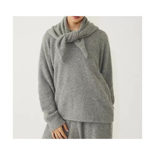 【ウィムガゼット/Whim Gazette】の【THE PAUSE】ファーニットスカーフSET プルオーバー 人気、トレンドファッション・服の通販 founy(ファニー) 　ファッション　Fashion　レディースファッション　Fashion for Women　トップス・カットソー　Cut & Sew Tops　ニット　Knit Tops & Sweaters　カジュアルプルオーバー・ニットトップス　Pullovers & Knit Tops / Casual Pullovers　ヴィンテージ　Vintage Style　グラデーション　Gradient, Ombre　スカーフ　Scarf, Neckwear　セットアップ　Set-Up, Coordinated Outfit　フォックス　Fox, Fox Fur　ワーク　Workwear, Utility Style　おすすめ　Recommended / Our Picks　2025年　2025　2025-2026秋冬・A/W　Autumn/Winter 2025–26 AW25–26　 other-1|ID: prp329100004779384 ipo3291000000034664161