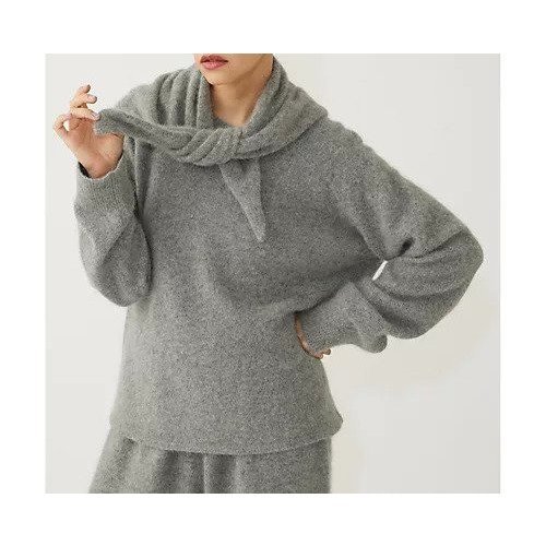 【ウィムガゼット/Whim Gazette】の【THE PAUSE】ファーニットスカーフSET プルオーバー 人気、トレンドファッション・服の通販 founy(ファニー) 　ファッション　Fashion　レディースファッション　Fashion for Women　トップス・カットソー　Cut & Sew Tops　ニット　Knit Tops & Sweaters　カジュアルプルオーバー・ニットトップス　Pullovers & Knit Tops / Casual Pullovers　ヴィンテージ　Vintage Style　グラデーション　Gradient, Ombre　スカーフ　Scarf, Neckwear　セットアップ　Set-Up, Coordinated Outfit　フォックス　Fox, Fox Fur　ワーク　Workwear, Utility Style　おすすめ　Recommended / Our Picks　2025年　2025　2025-2026秋冬・A/W　Autumn/Winter 2025–26 AW25–26　other-3|ID: prp329100004779384 ipo3291000000034664165